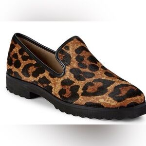 Leopard Print Women's Loafers Karl Lagerfeld Paris Sz 8M